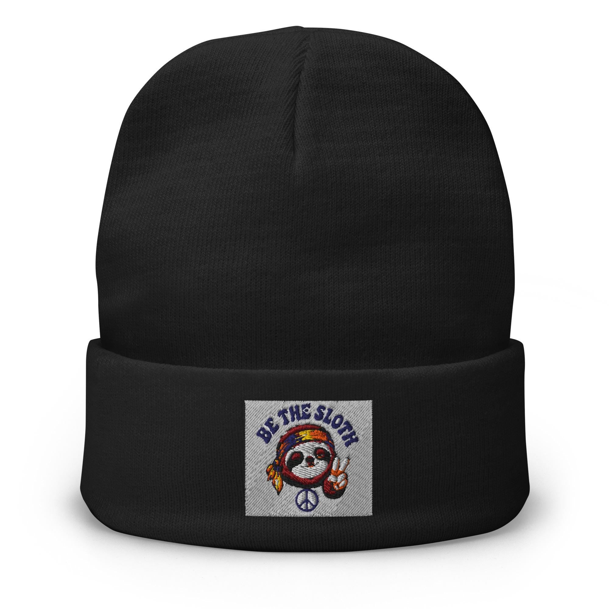 Be The Sloth Embroidered Beanie