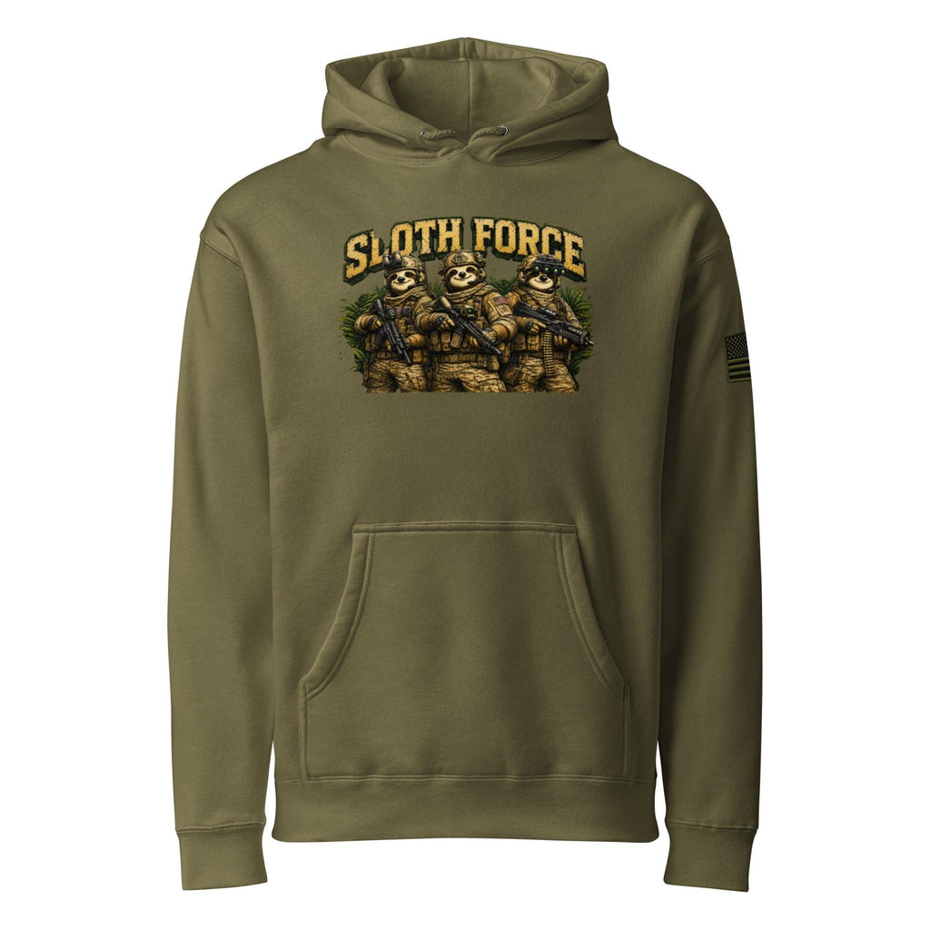 Sloth Force Unisex Heavyweight Hooded Sweatshirt | Independent Trading Co. IND4000