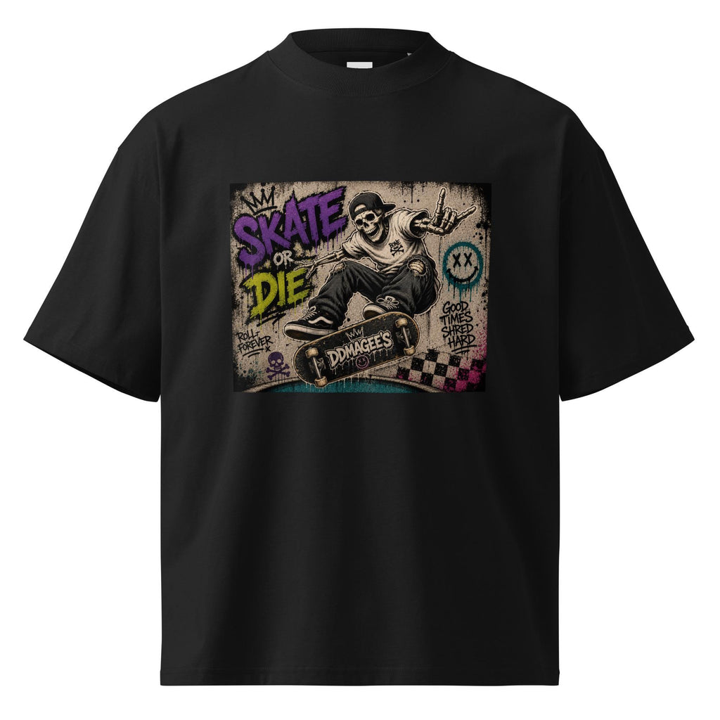 DDMaGee's Graffiti Unisex organic oversized high neck t-shirt