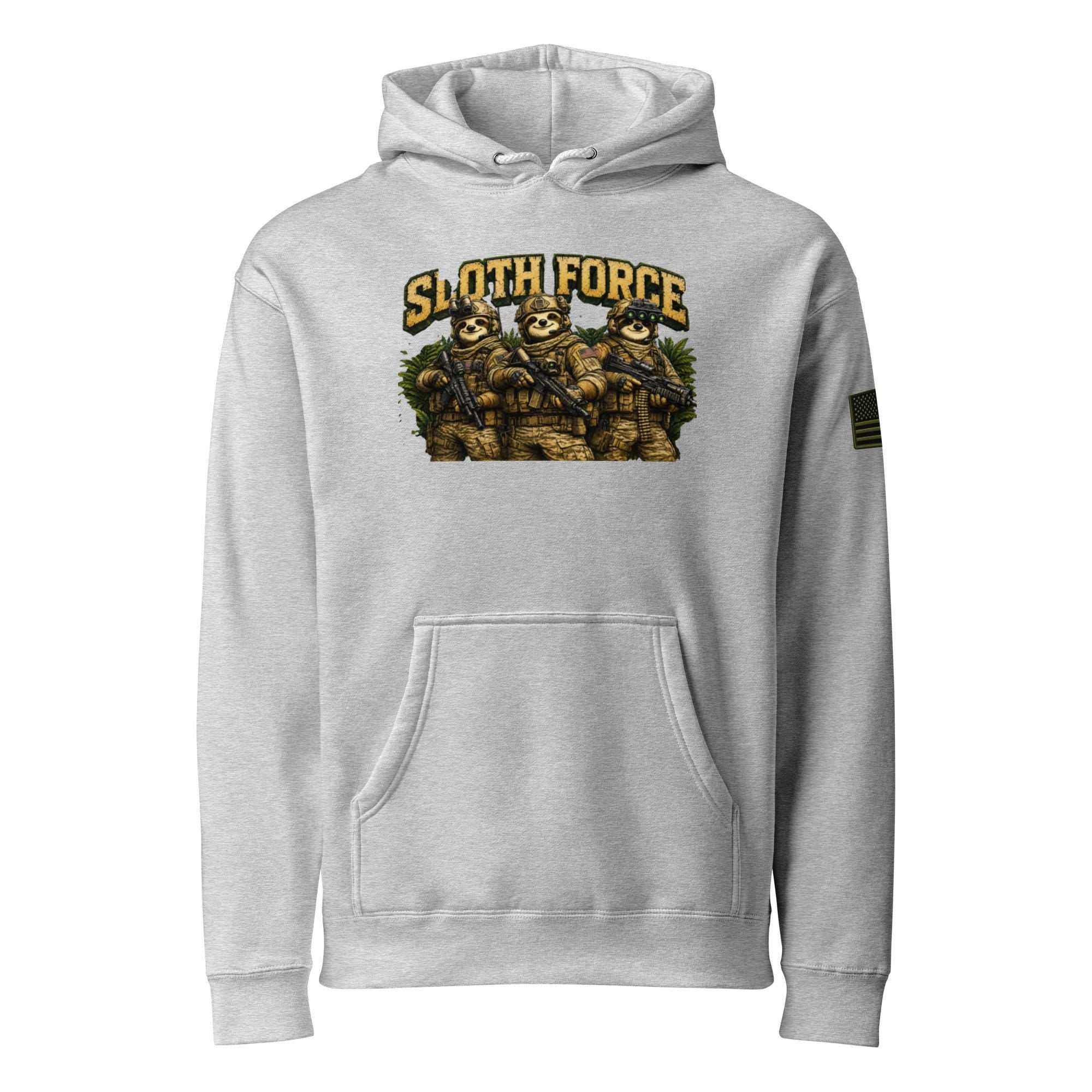Sloth Force Unisex Heavyweight Hooded Sweatshirt | Independent Trading Co. IND4000