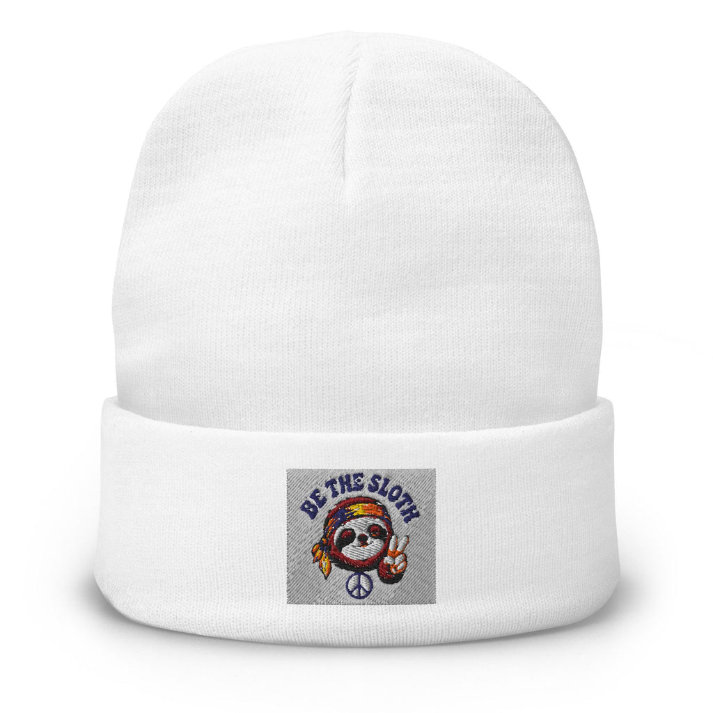 Be The Sloth Embroidered Beanie