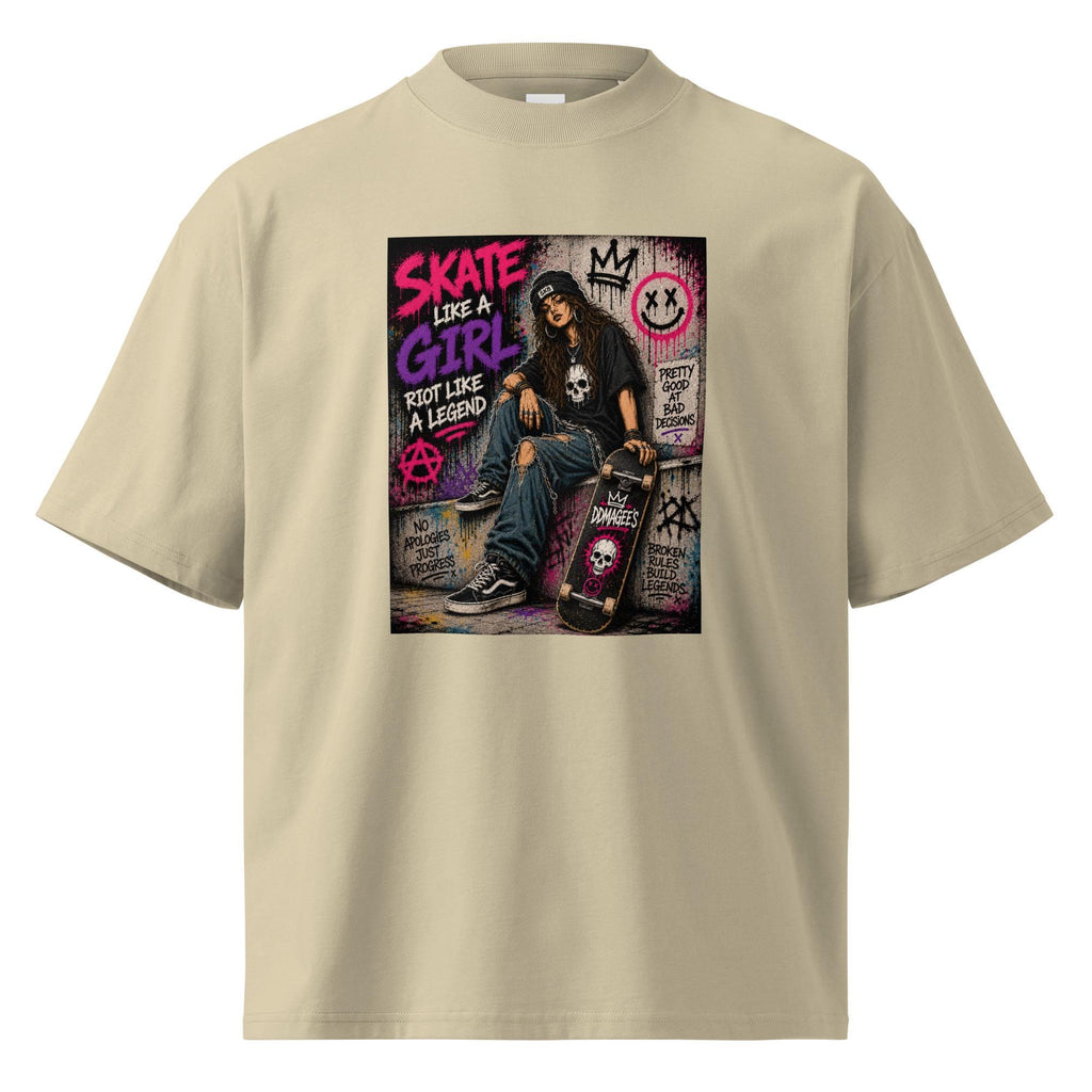 DDMaGee's Graffiti Unisex organic oversized high neck t-shirt