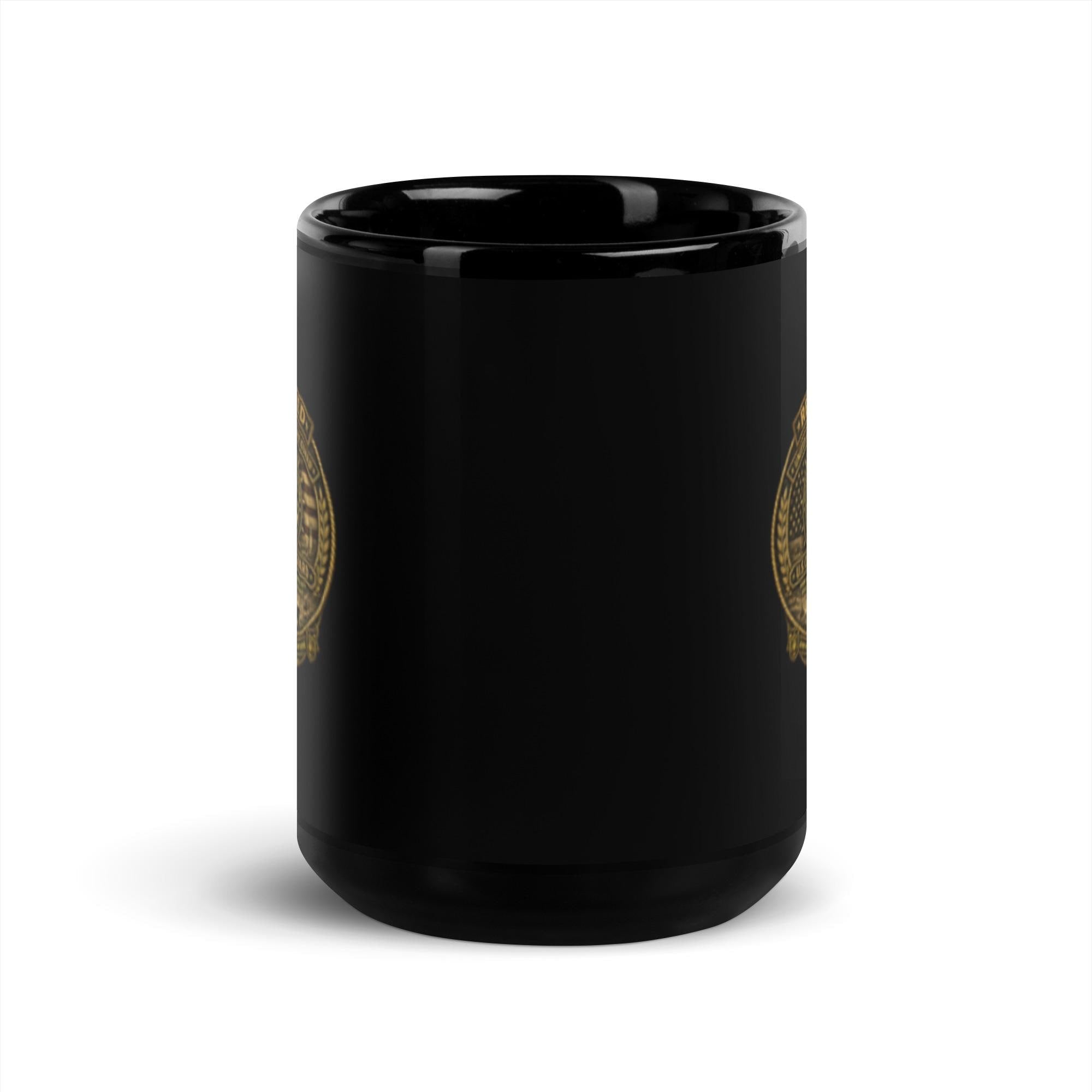 DDMagee's Retired Coast guard Black Glossy Mug