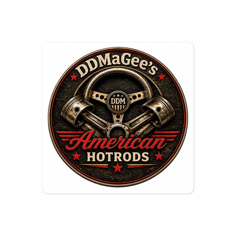 DDMaGee's American Hotrods Bubble-free stickers