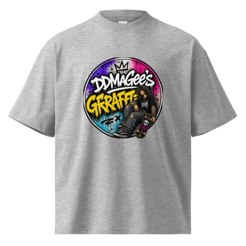 DDMaGee's Graffiti Unisex organic oversized high neck t-shirt