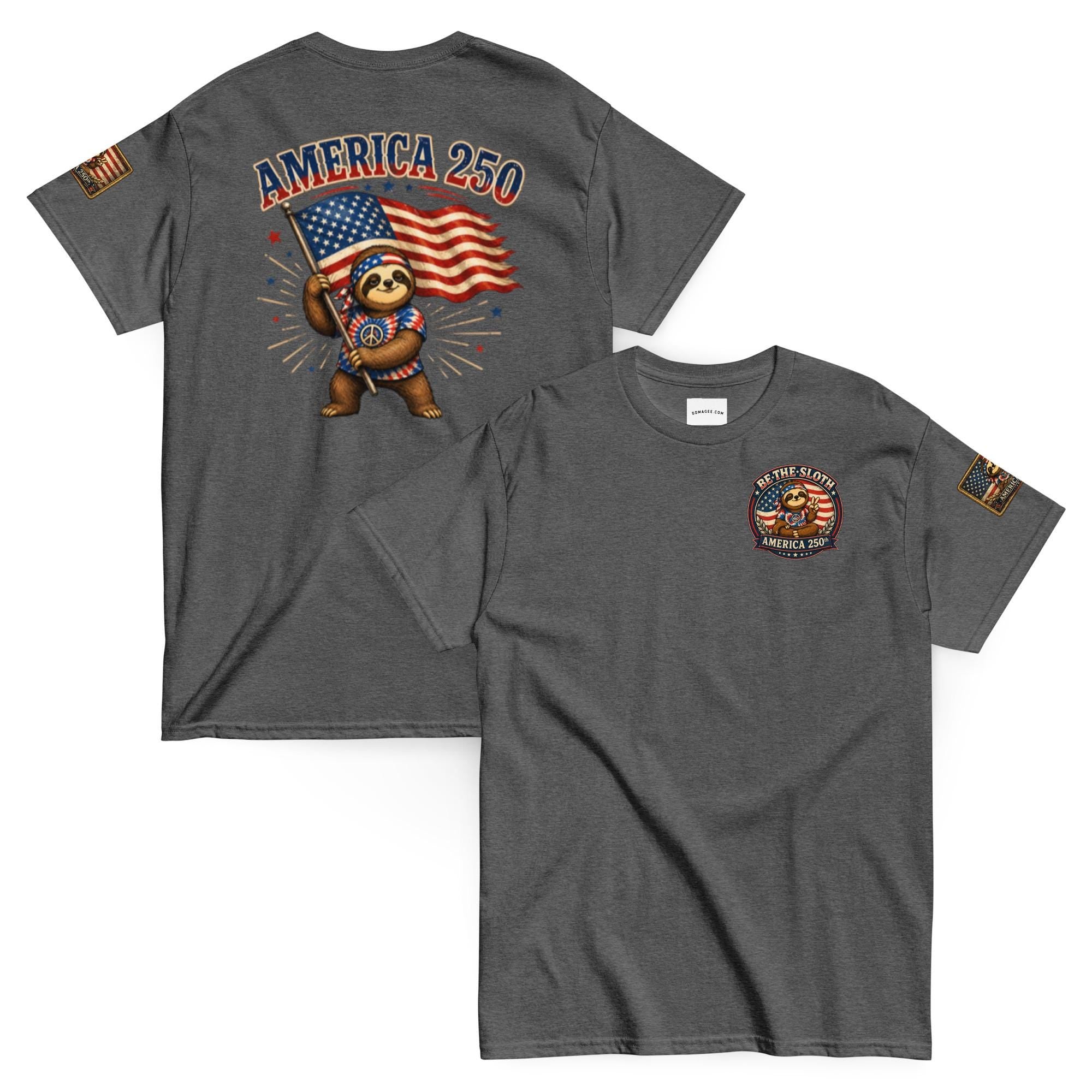 Be The Sloth America's 250 Flag Unisex classic tee