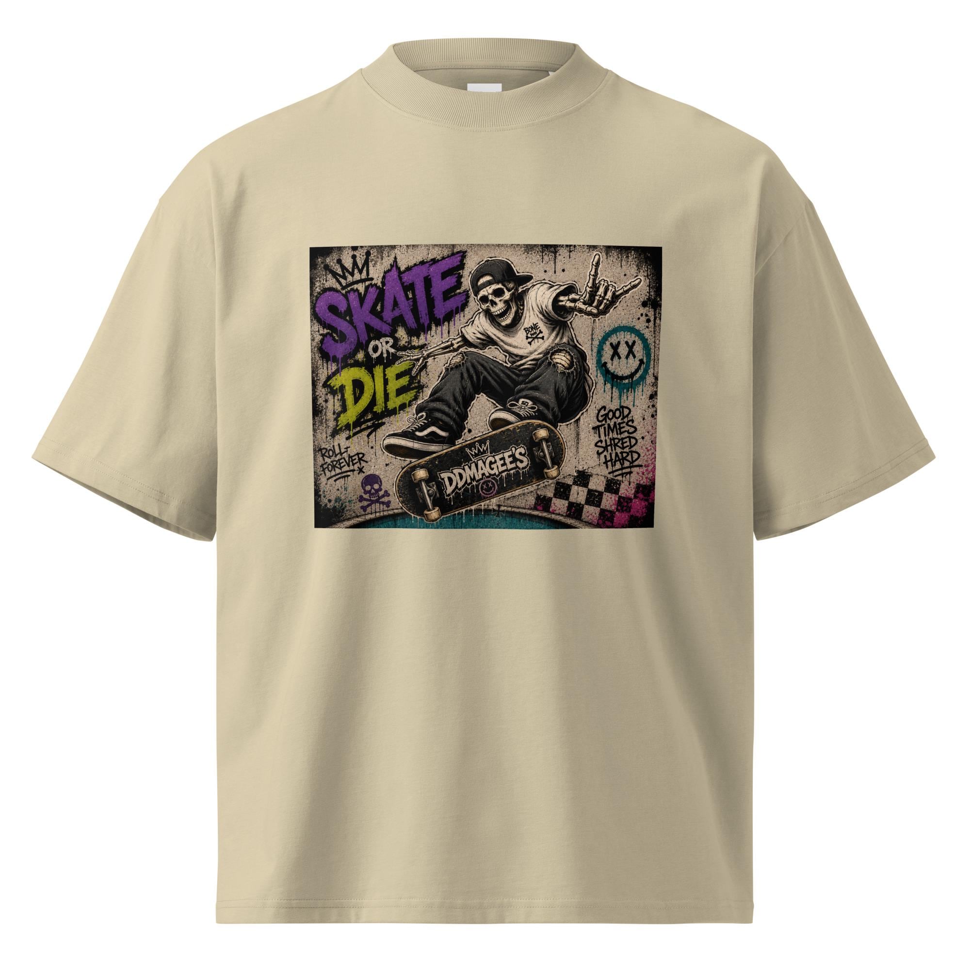 DDMaGee's Graffiti Unisex organic oversized high neck t-shirt