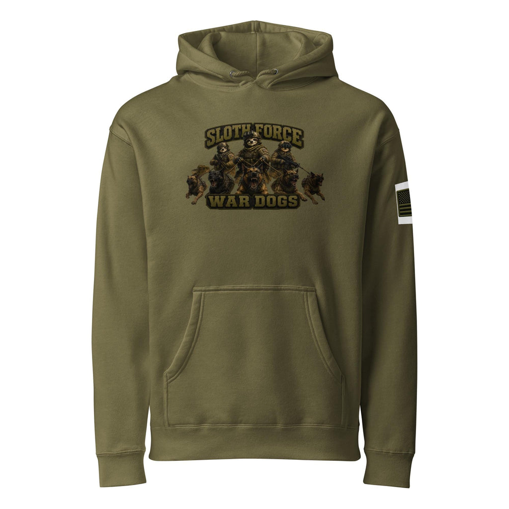 Sloth Force War Dogs Unisex Heavyweight Hooded Sweatshirt | Independent Trading Co. IND4000