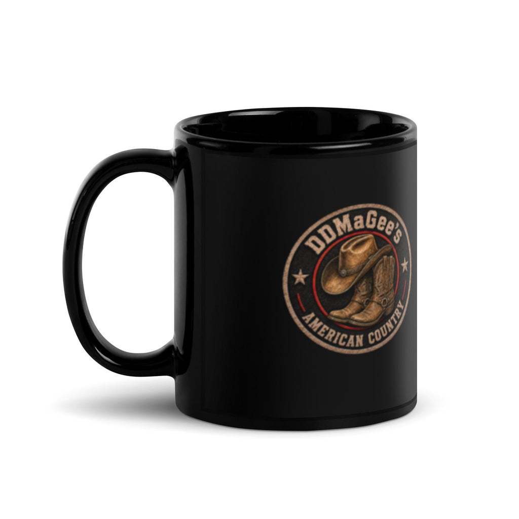 DDMagee's American Country Black Glossy Mug