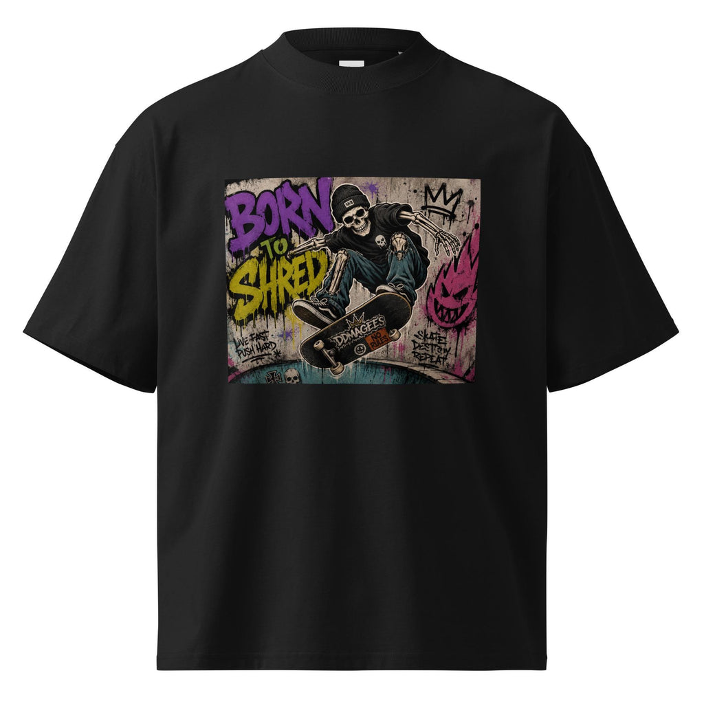 DDMaGee's Graffiti Unisex organic oversized high neck t-shirt