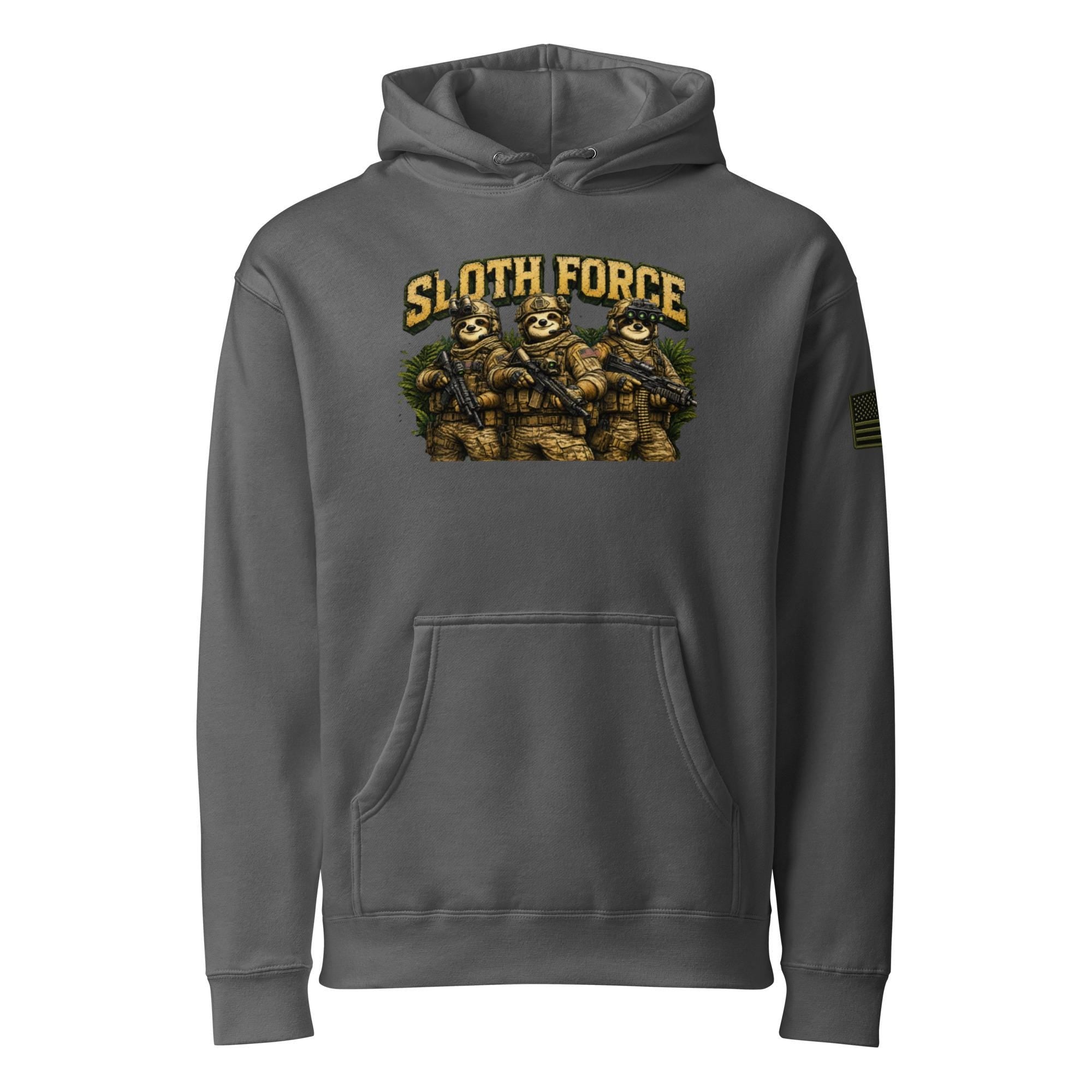 Sloth Force Unisex Heavyweight Hooded Sweatshirt | Independent Trading Co. IND4000