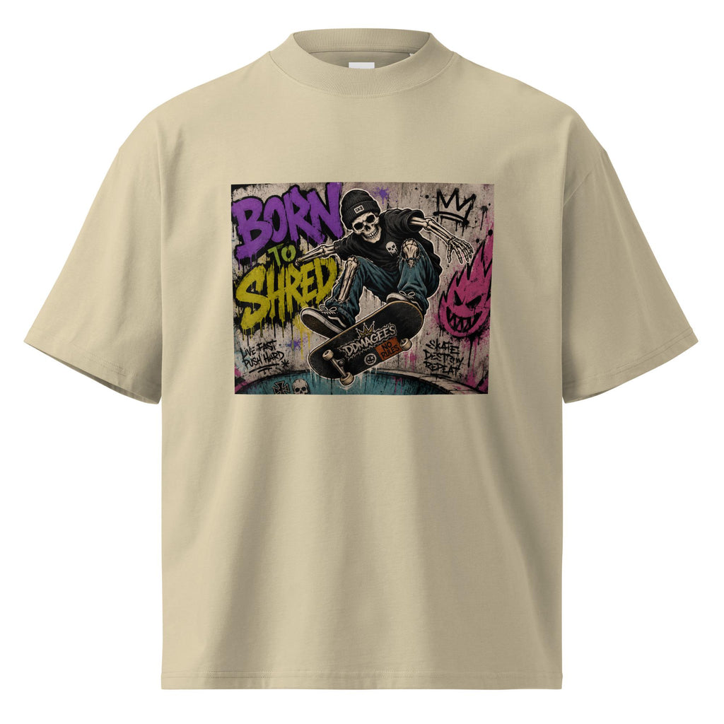 DDMaGee's Graffiti Unisex organic oversized high neck t-shirt