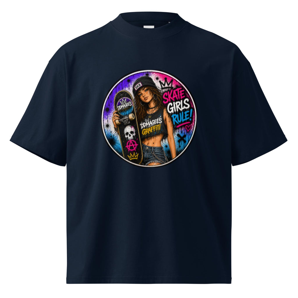 DDMaGeee's Graffiti Unisex organic oversized high neck t-shirt