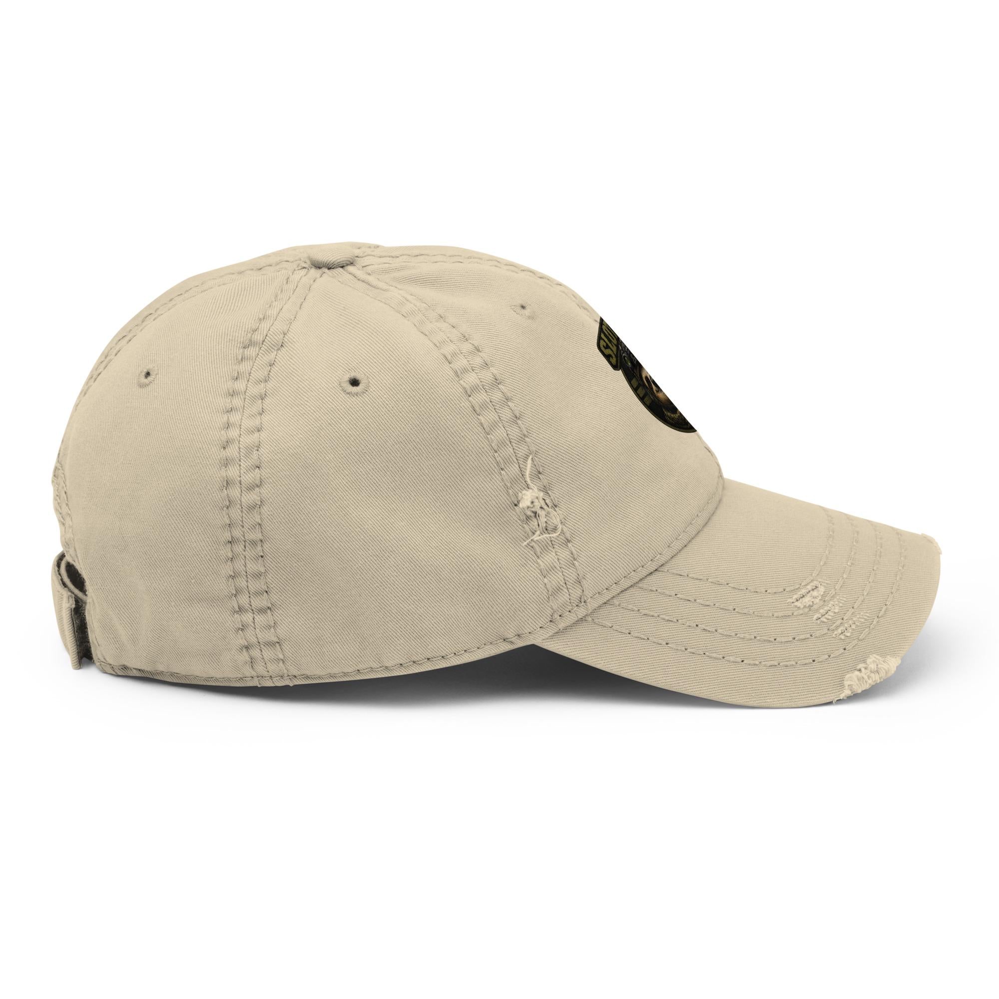 Sloth Force Distressed Dad Hat