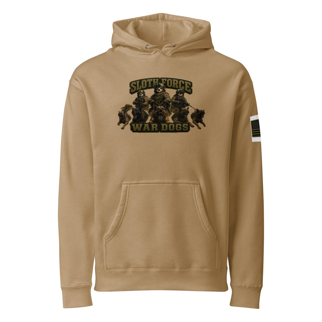 Sloth Force War Dogs Unisex Heavyweight Hooded Sweatshirt | Independent Trading Co. IND4000