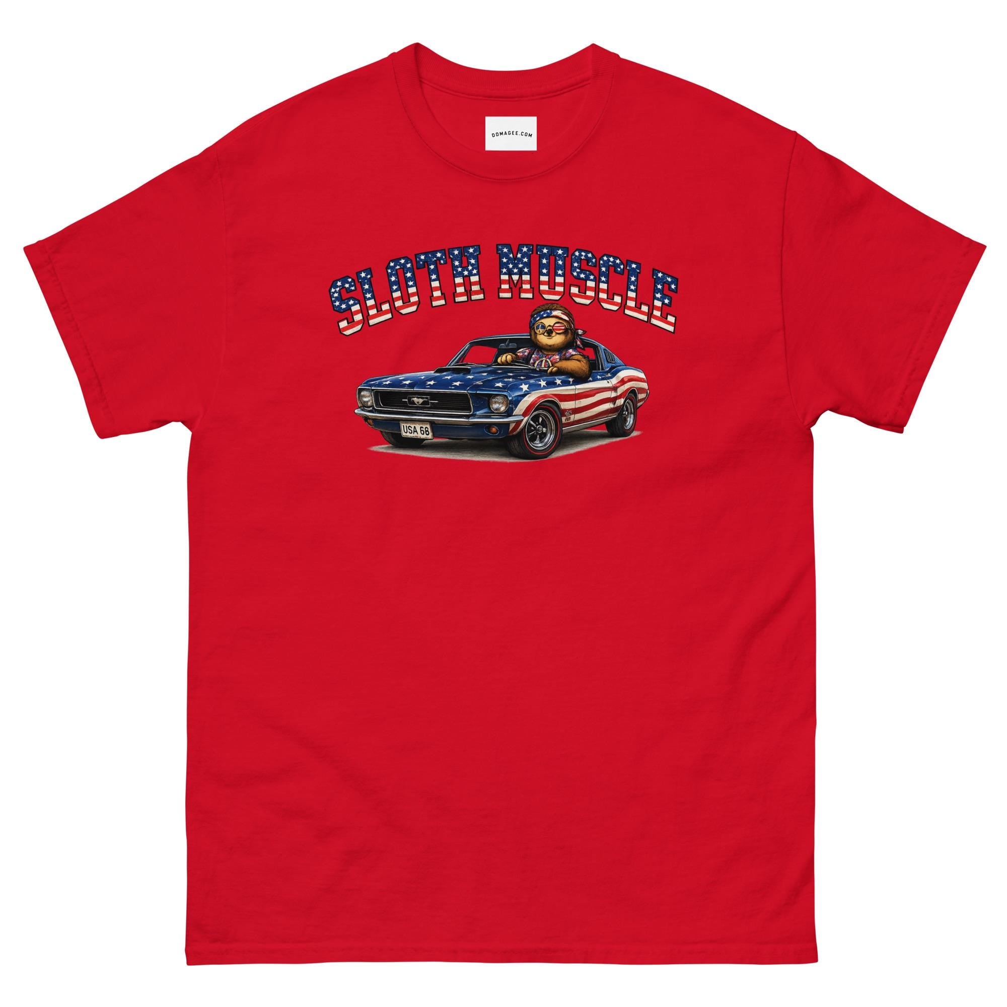 Sloth Muscle Mustang Unisex classic tee