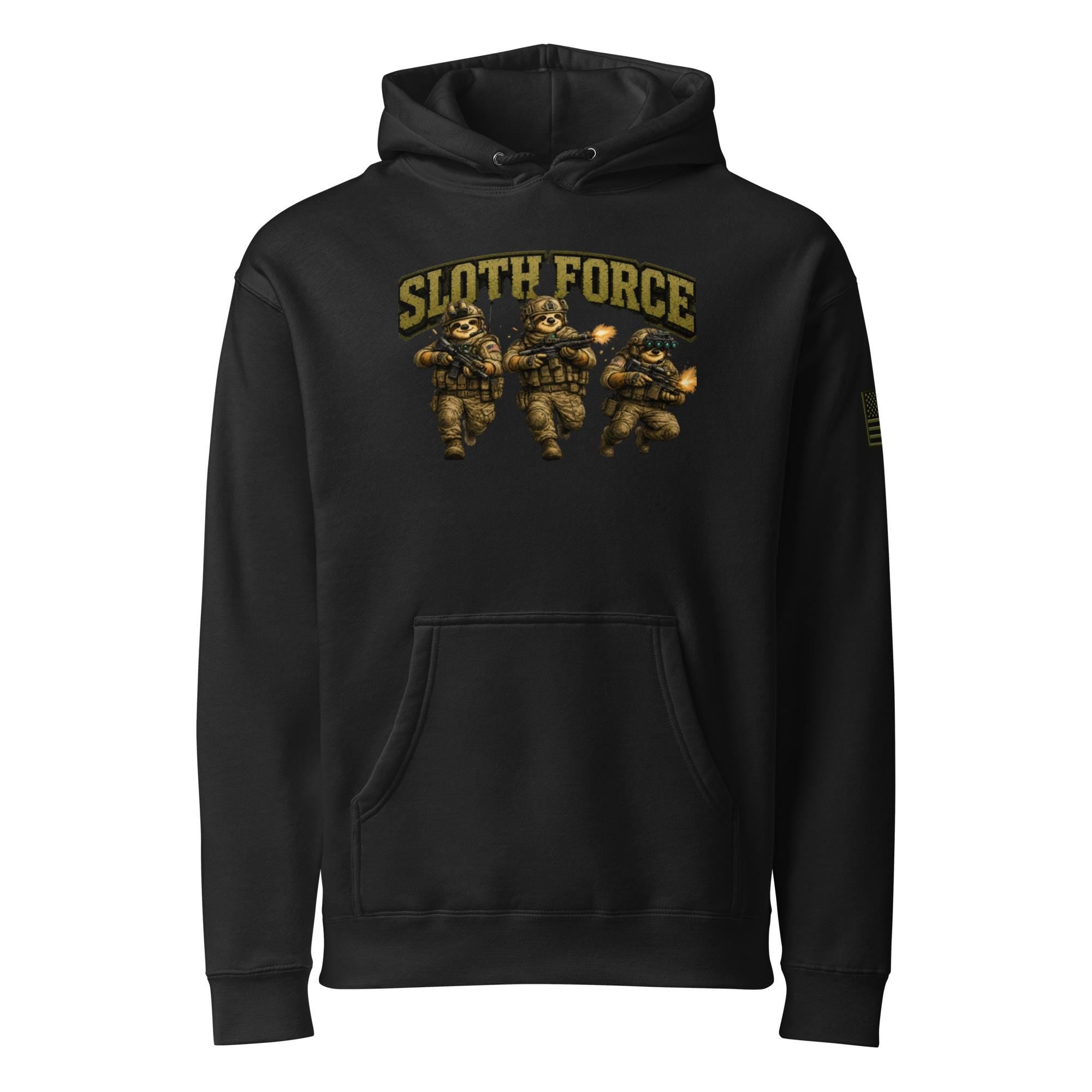 Sloth Force 2 Unisex Heavyweight Hooded Sweatshirt | Independent Trading Co. IND4000