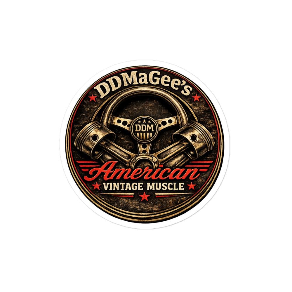 American Vintage Muscle Bubble-free stickers