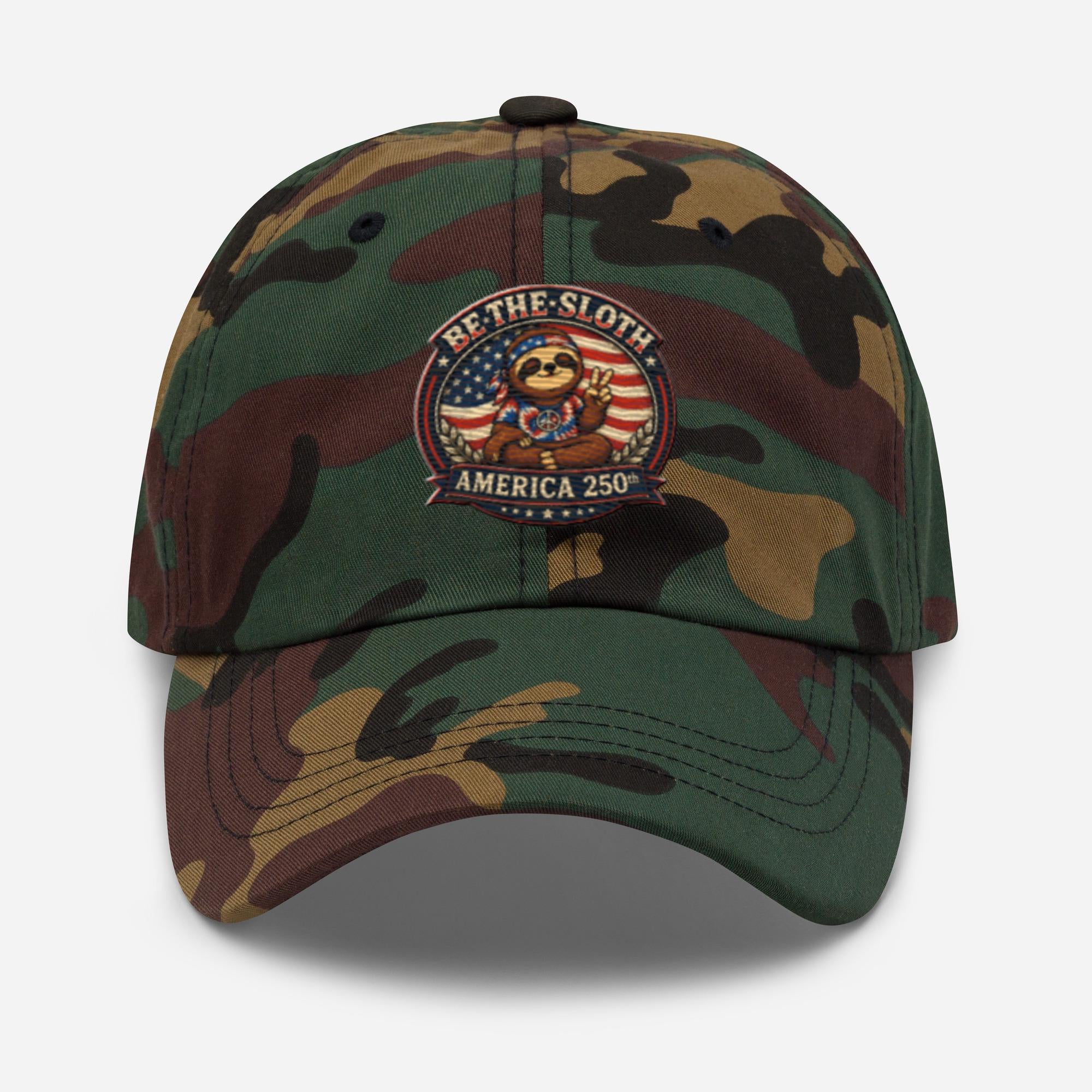 Be The Sloth America's 250th Dad hat