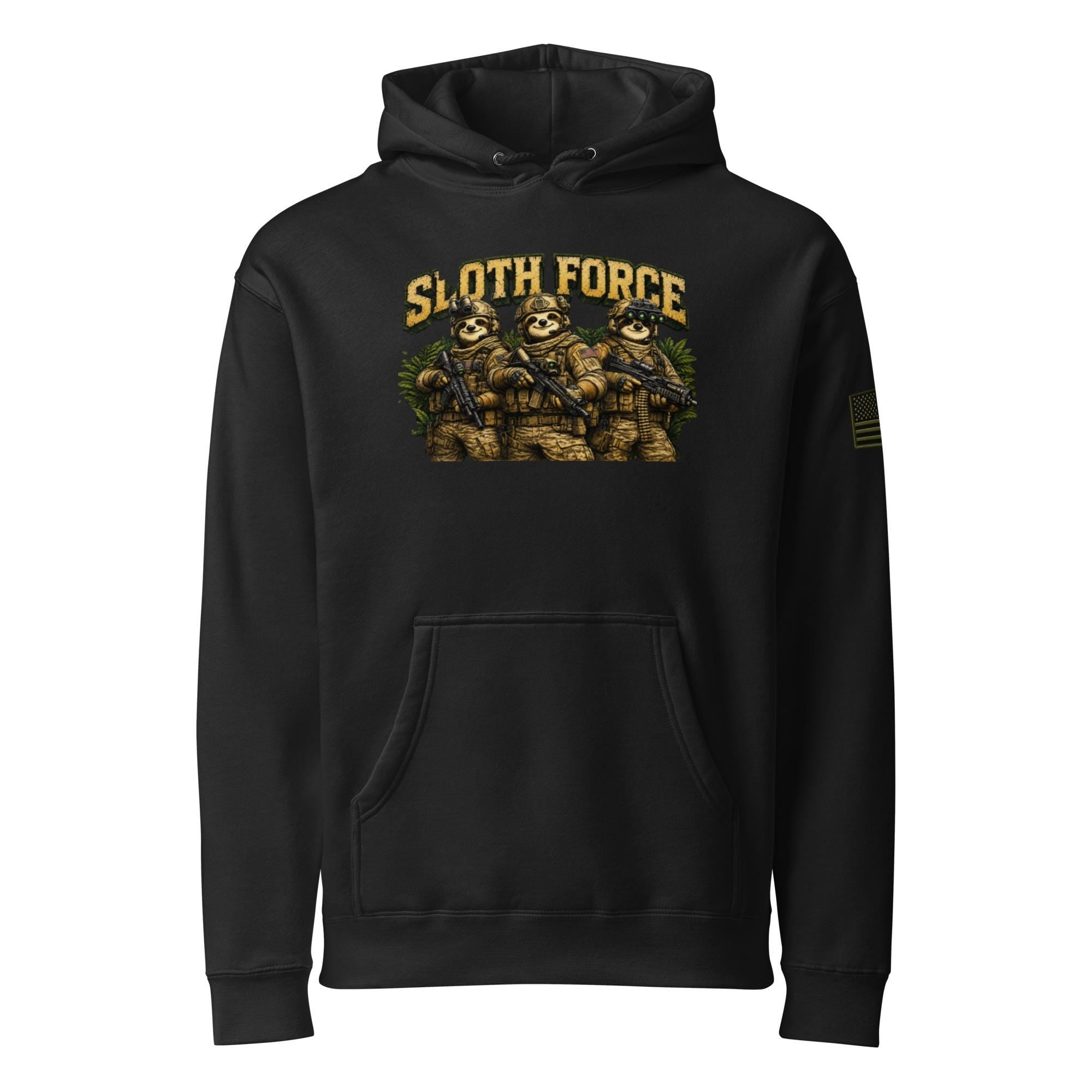 Sloth Force Unisex Heavyweight Hooded Sweatshirt | Independent Trading Co. IND4000