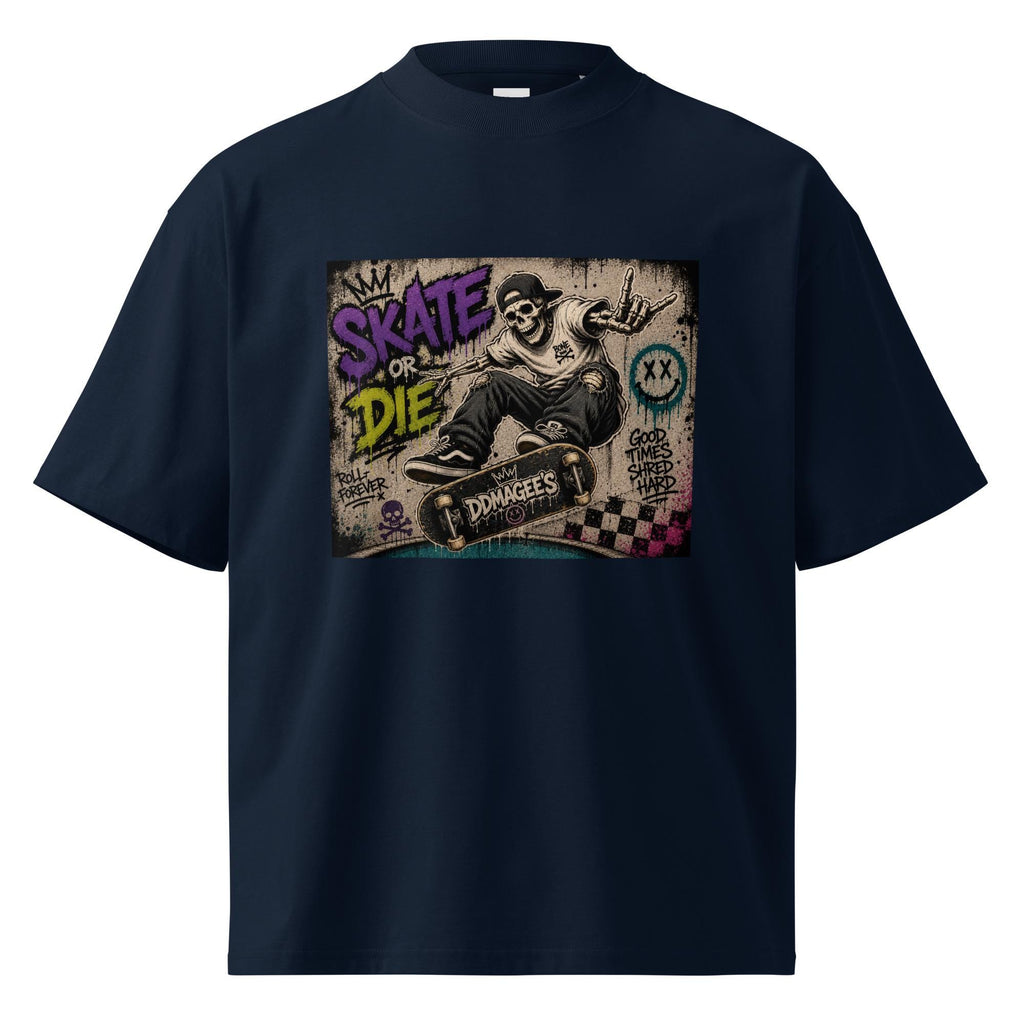 DDMaGee's Graffiti Unisex organic oversized high neck t-shirt