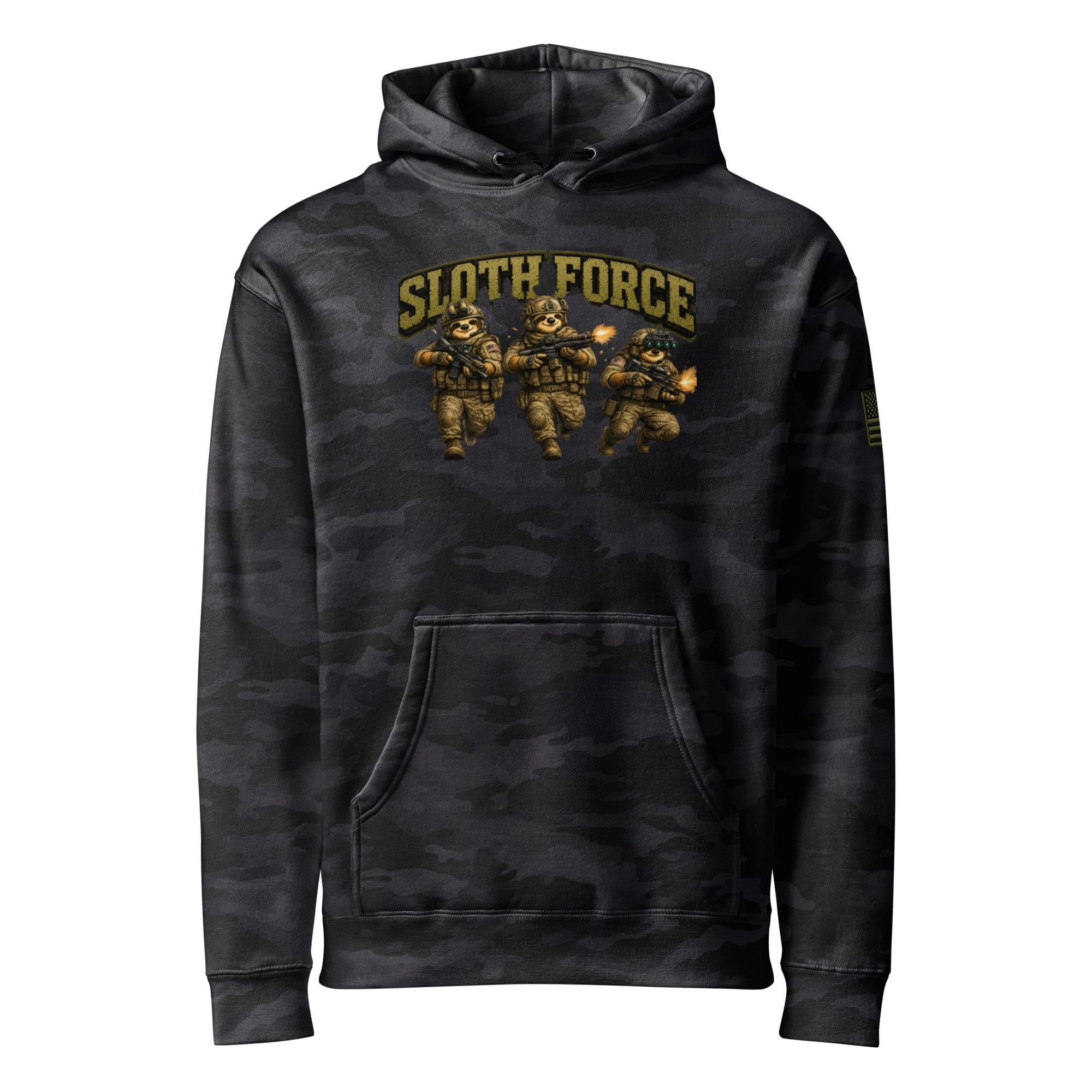 Sloth Force 2 Unisex Heavyweight Hooded Sweatshirt | Independent Trading Co. IND4000