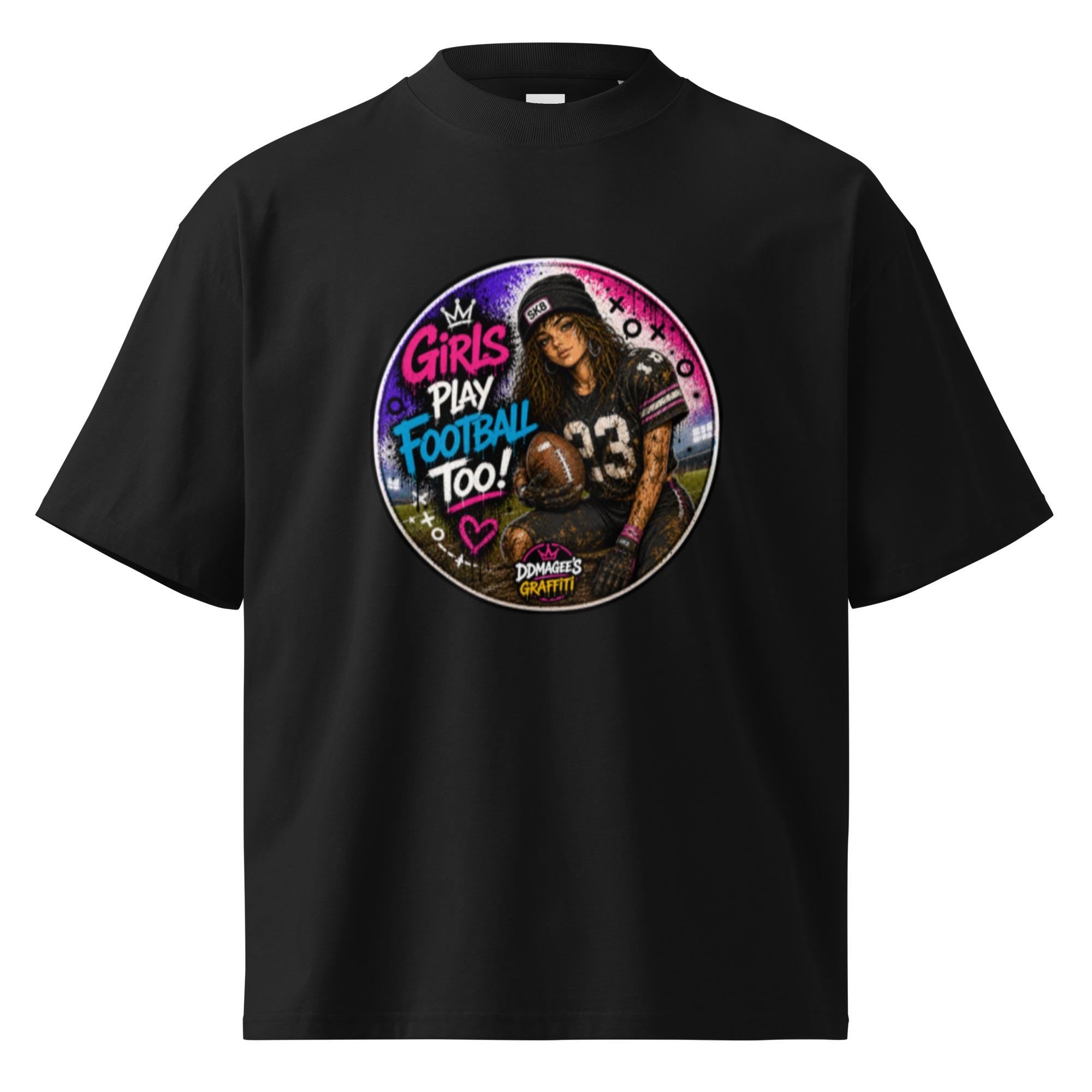 DDMaGee's Graffiti Unisex organic oversized high neck t-shirt