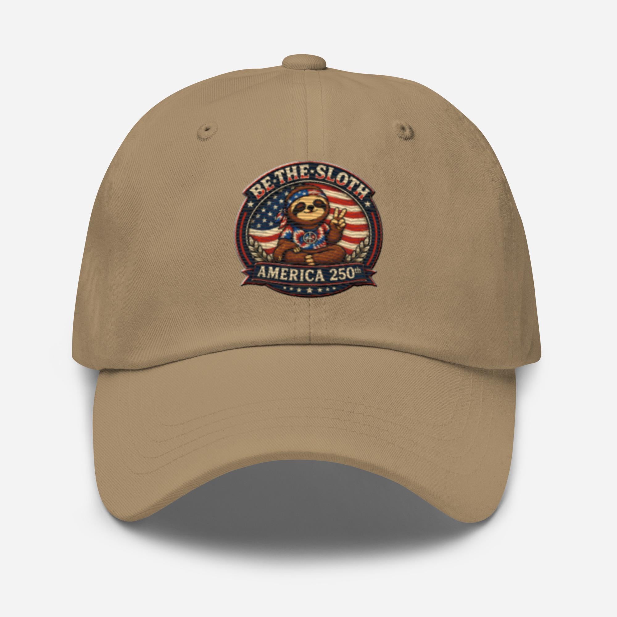 Be The Sloth America's 250th Dad hat