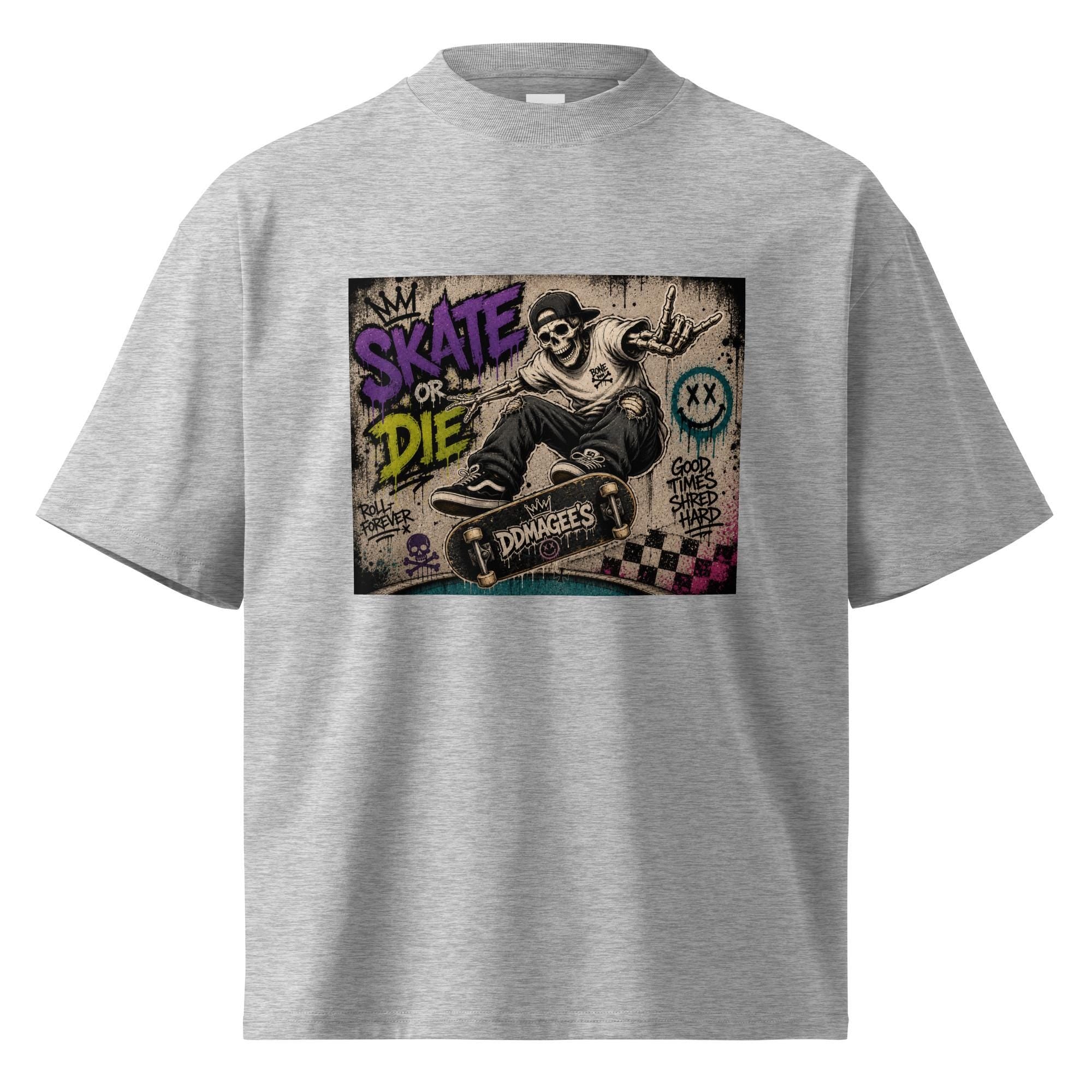 DDMaGee's Graffiti Unisex organic oversized high neck t-shirt