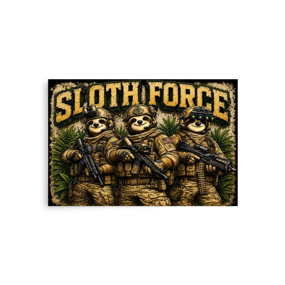 DDMaGee's Sloth Force Poster