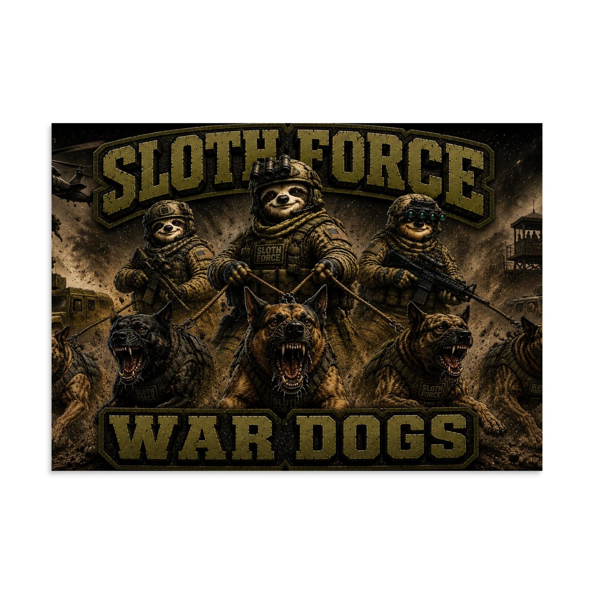 DDMaGee's Sloth Force War Dogs Poster