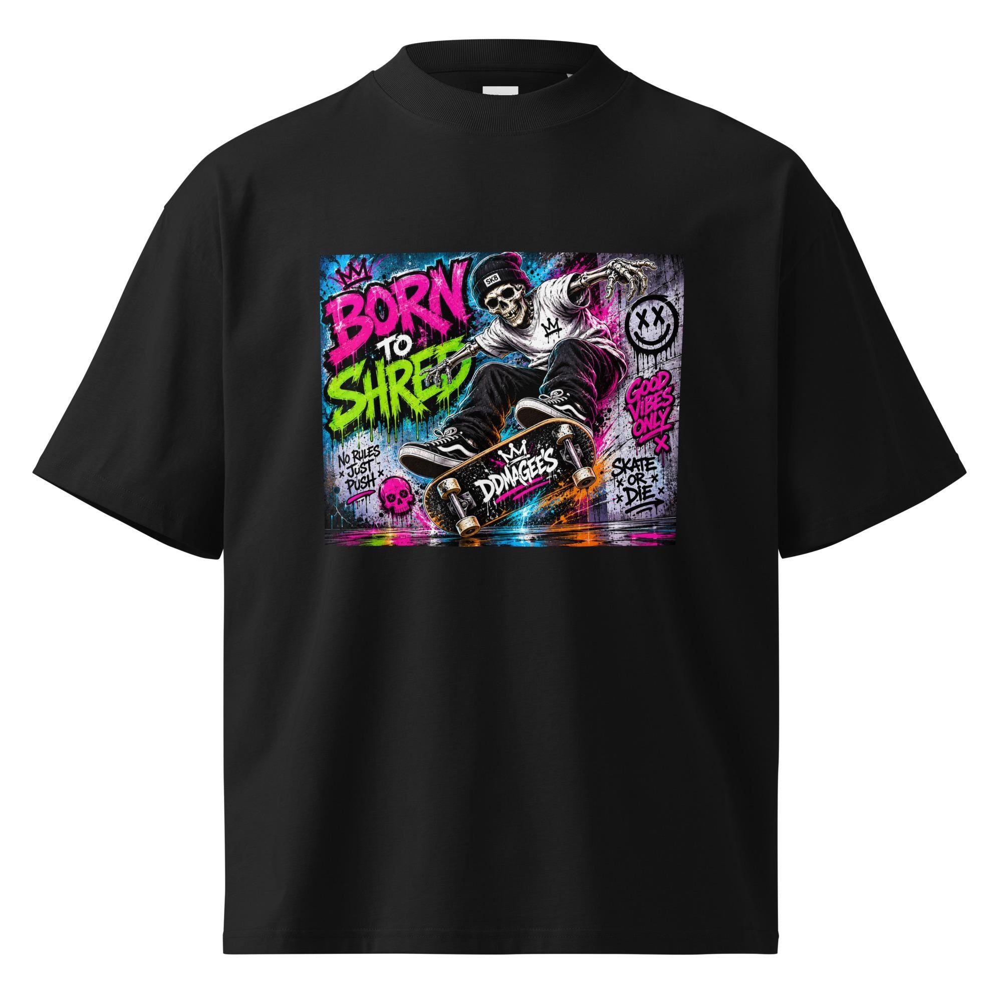 DDMagee's Graffiti Unisex organic oversized high neck t-shirt