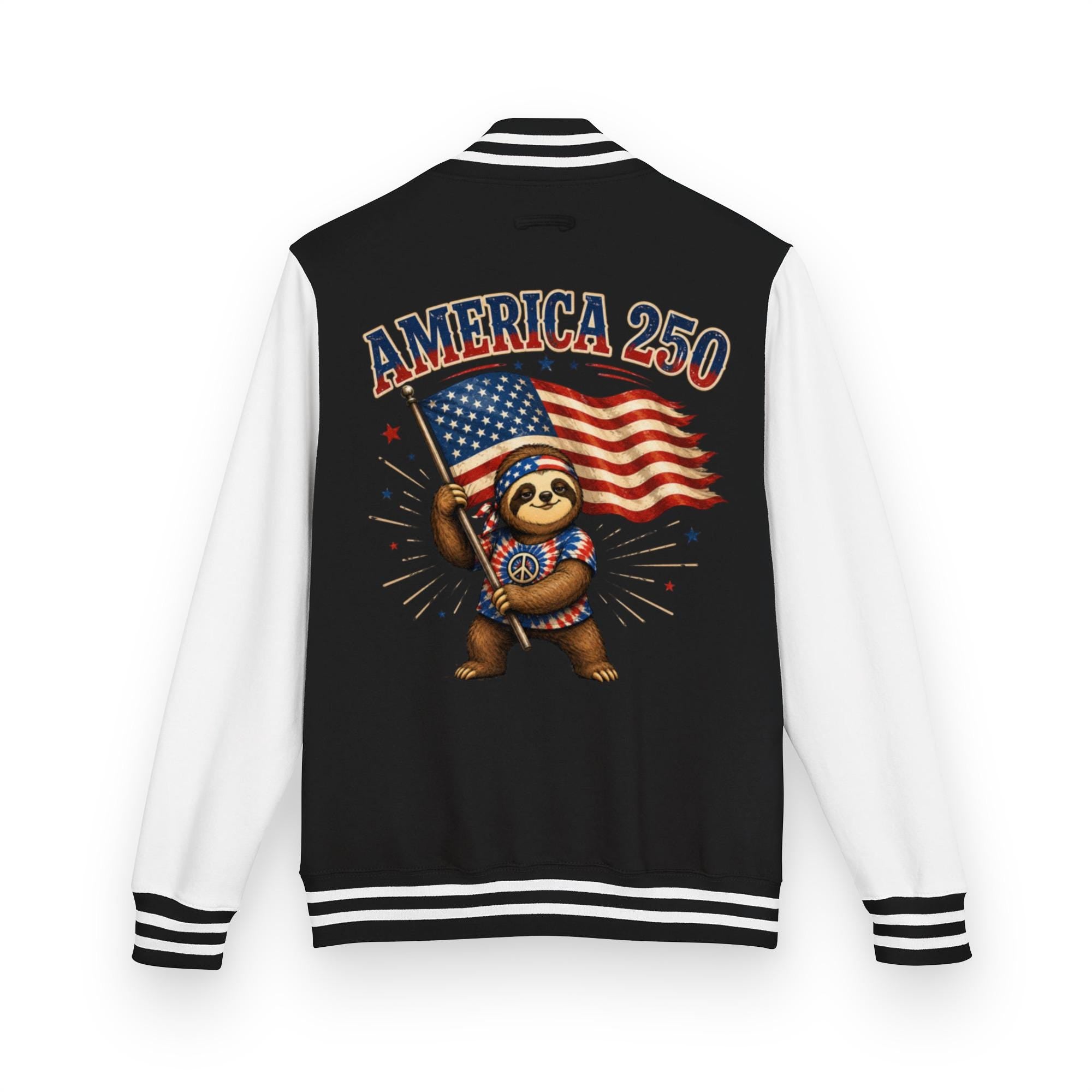 Be The Sloth America 250 Heavyweight letterman jacket