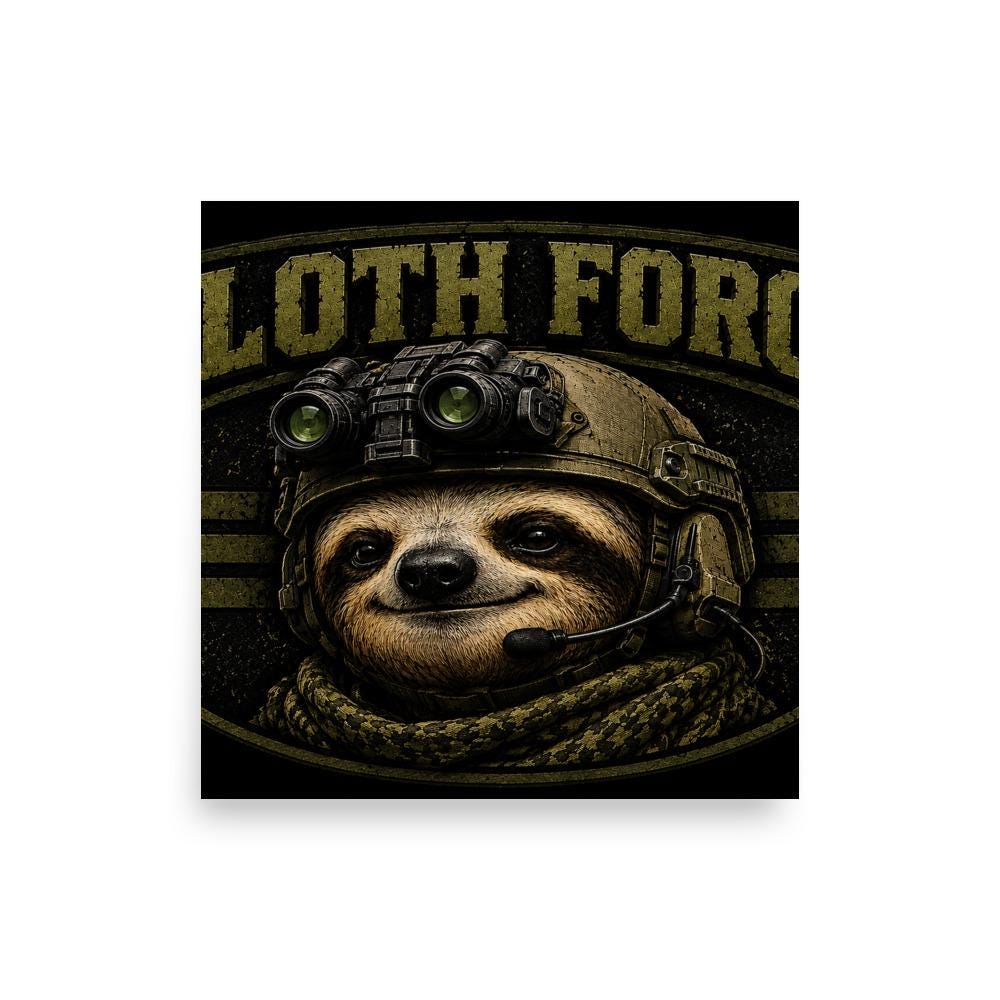 DDMaGee's Sloth Force Poster