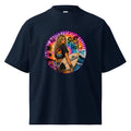 DDMaGee's Surfer Girl Unisex organic oversized high neck t-shirt