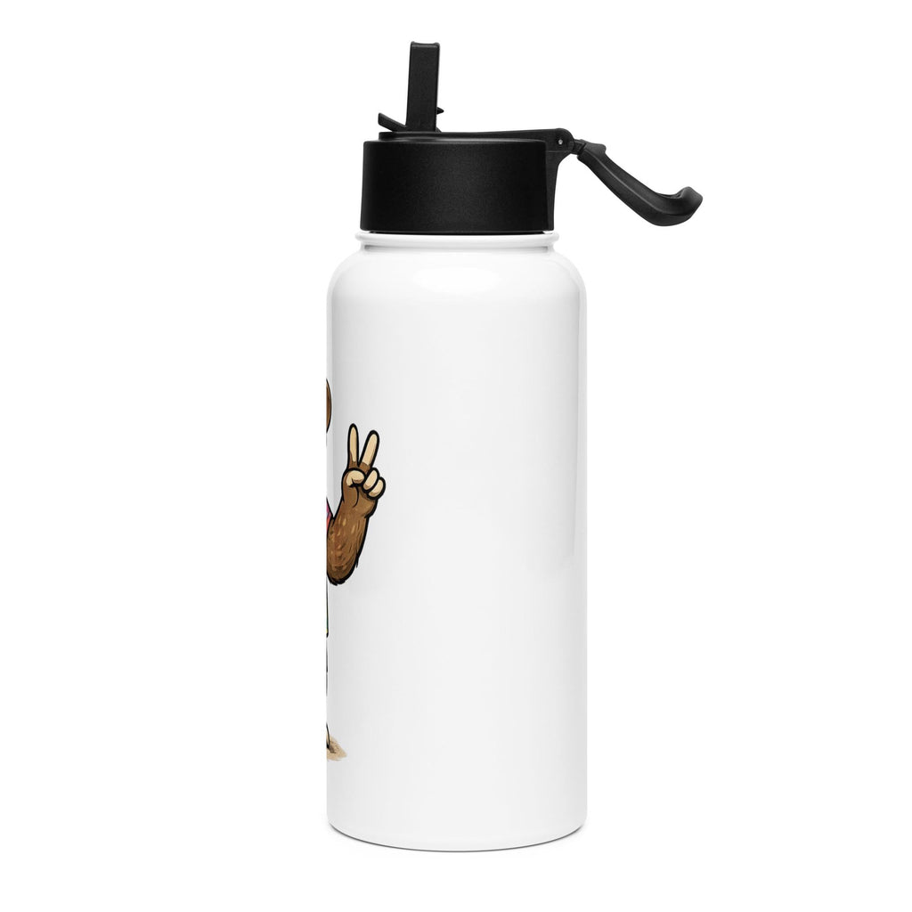 Sloth Peace Stainless steel water bottle with a straw lid