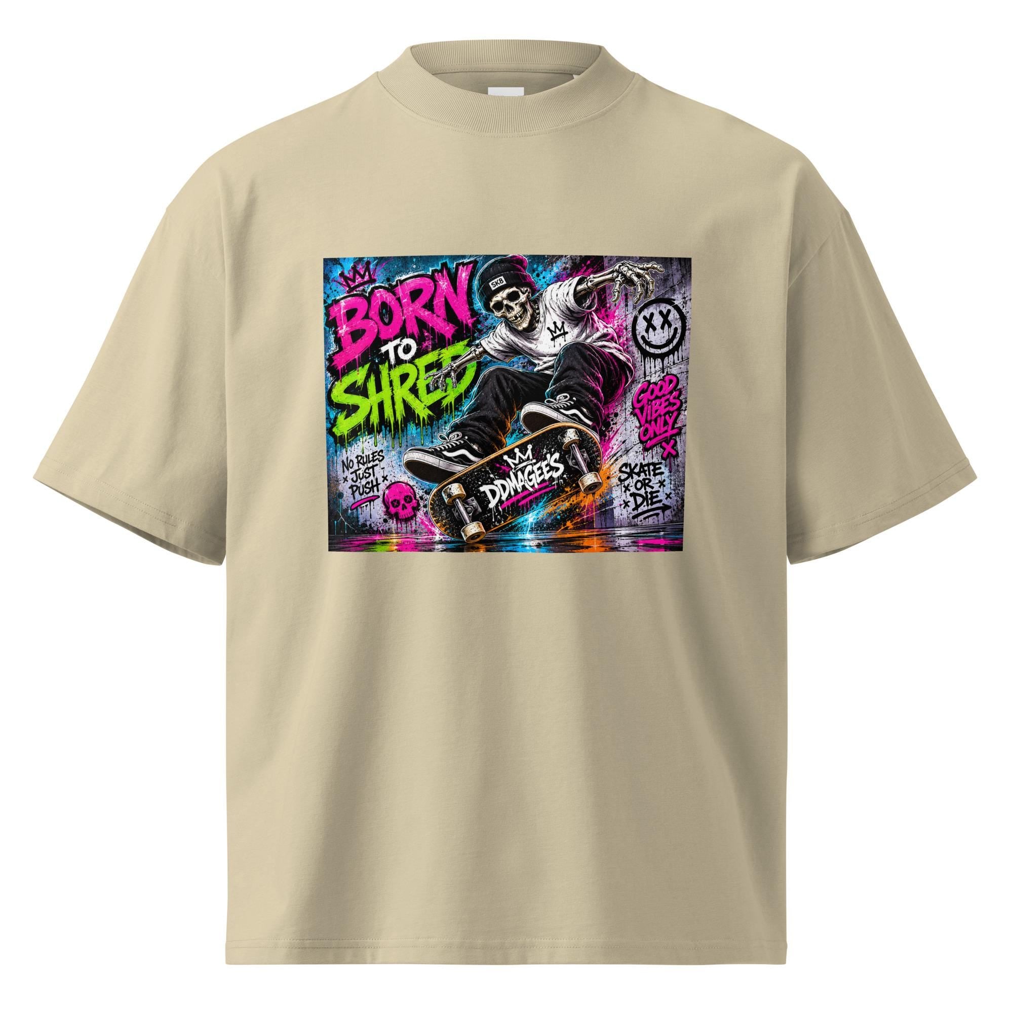 DDMagee's Graffiti Unisex organic oversized high neck t-shirt