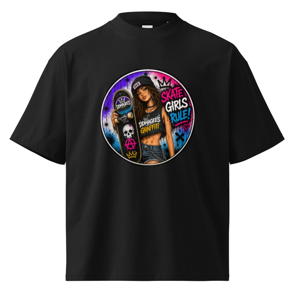 DDMaGeee's Graffiti Unisex organic oversized high neck t-shirt