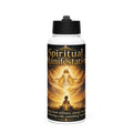 Spiritual Manifestation Stainless steel water bottle with a straw lid
