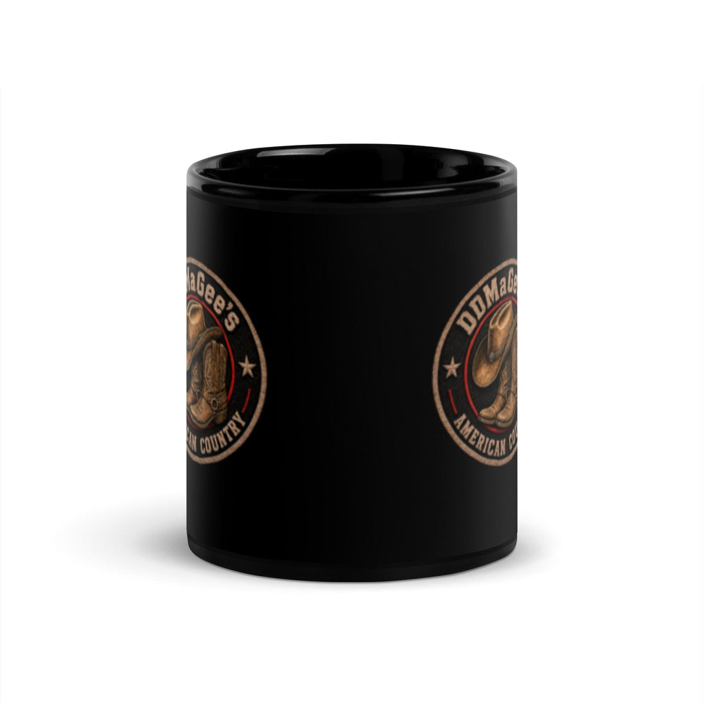 DDMagee's American Country Black Glossy Mug