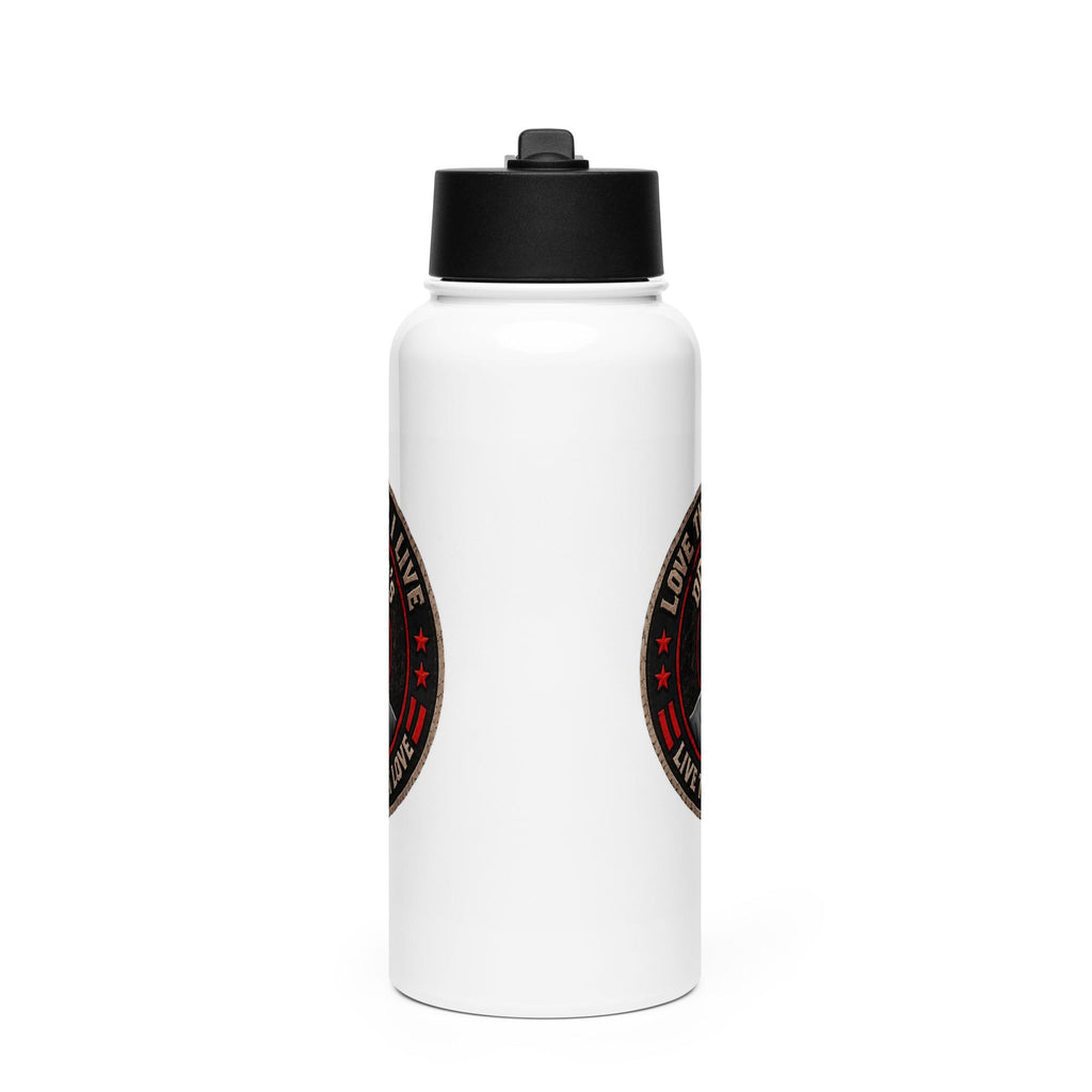 DDMaGee's Stainless steel water bottle with a straw lid
