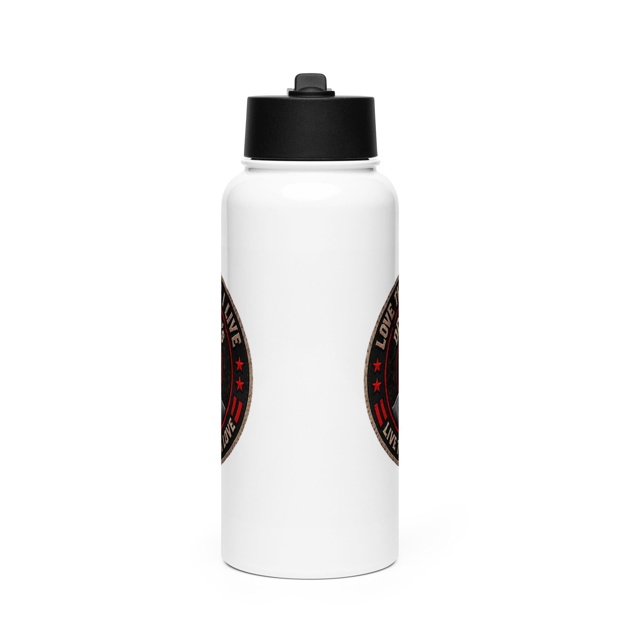 DDMaGee's Stainless steel water bottle with a straw lid
