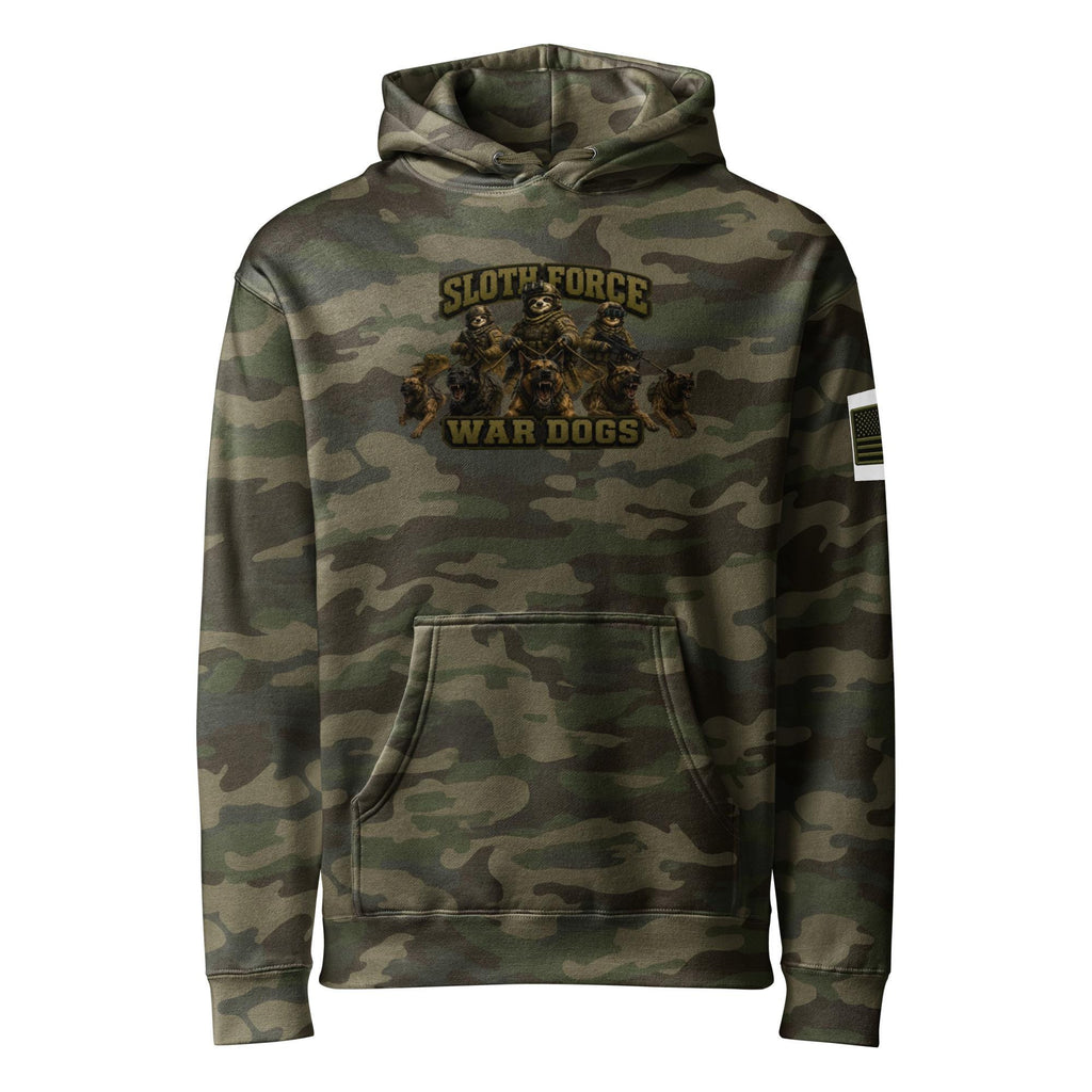 Sloth Force War Dogs Unisex Heavyweight Hooded Sweatshirt | Independent Trading Co. IND4000