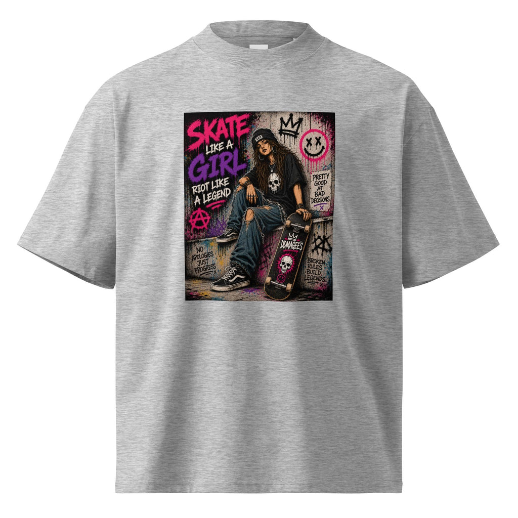 DDMaGee's Graffiti Unisex organic oversized high neck t-shirt