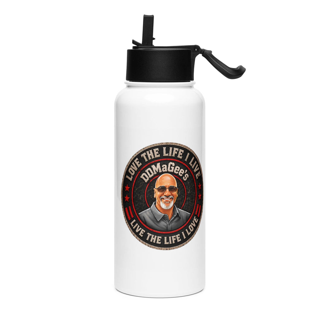 DDMaGee's Stainless steel water bottle with a straw lid