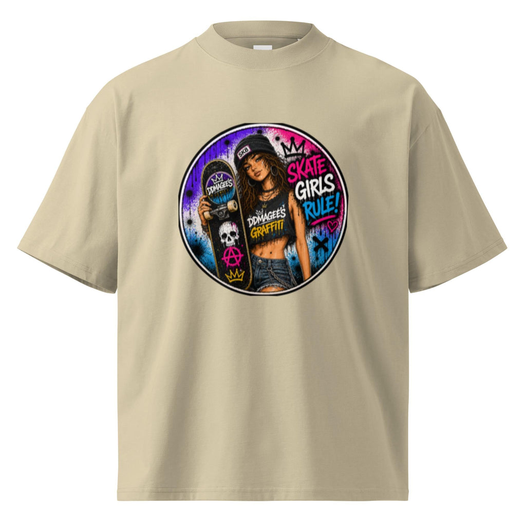 DDMaGeee's Graffiti Unisex organic oversized high neck t-shirt