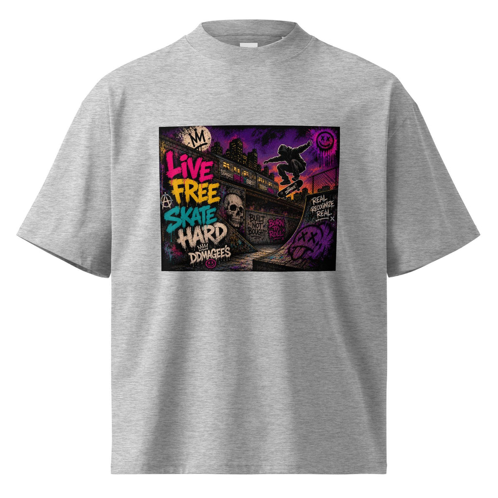 DDMaGee's Graffiti Unisex organic oversized high neck t-shirt