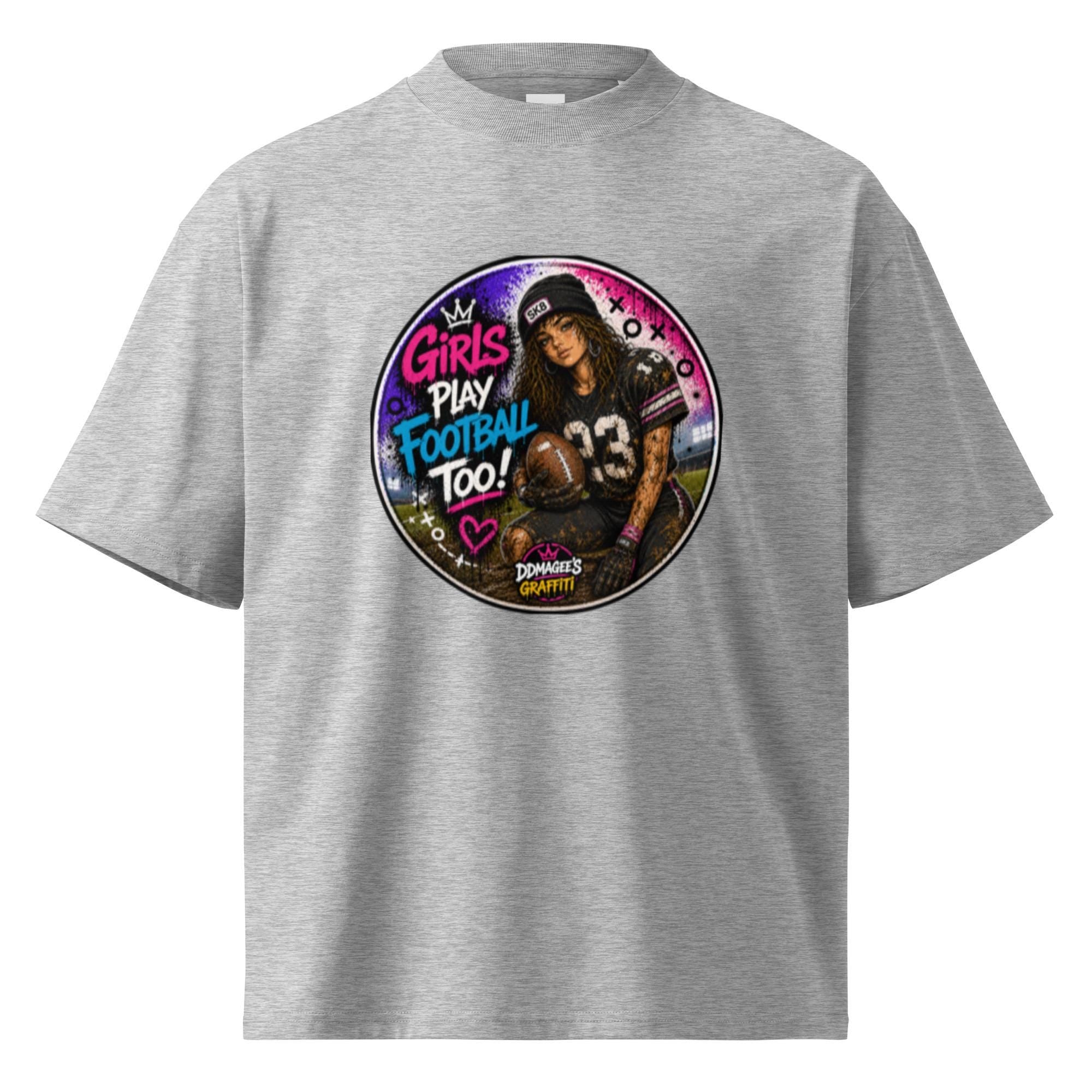 DDMaGee's Graffiti Unisex organic oversized high neck t-shirt