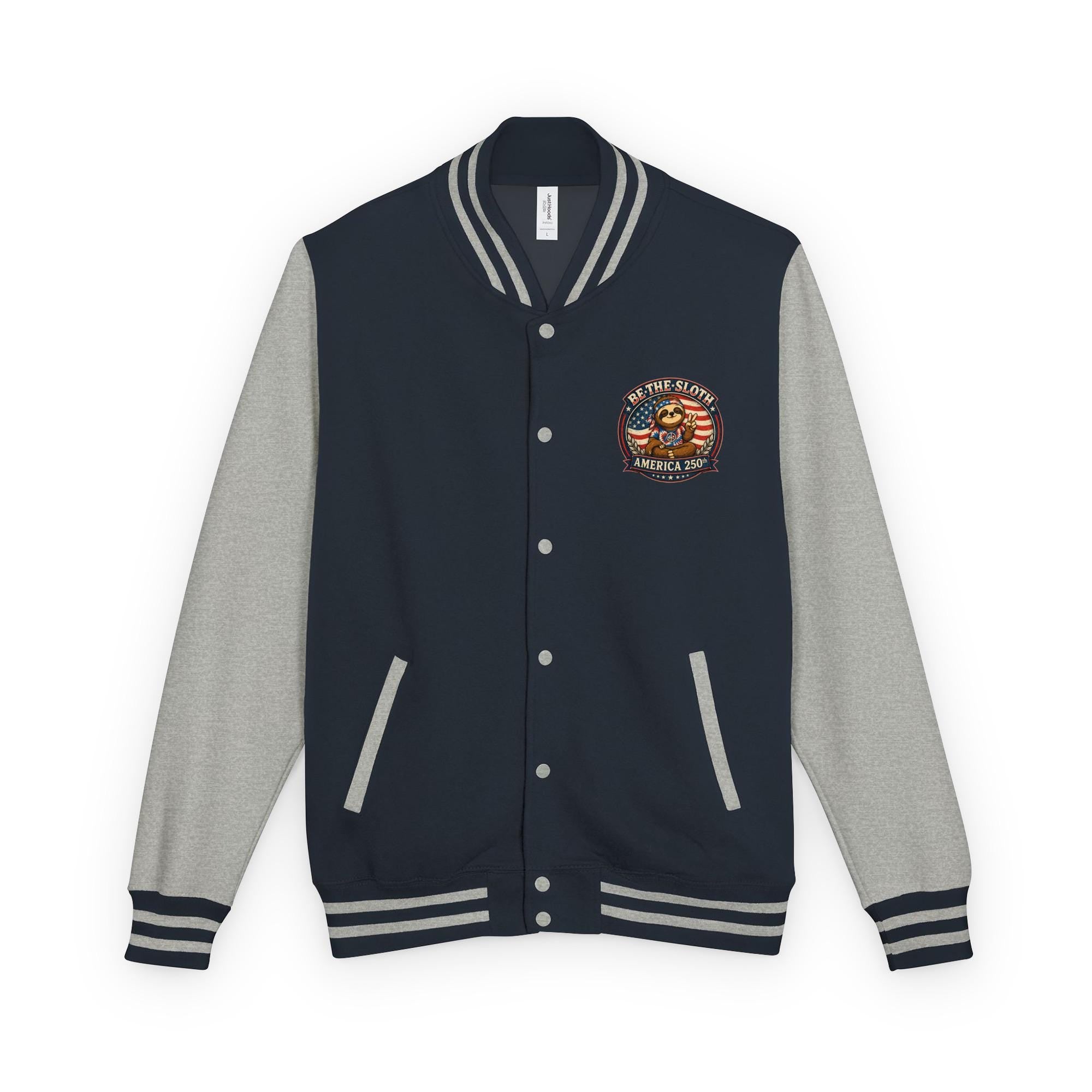 Be The Sloth America 250 Heavyweight letterman jacket