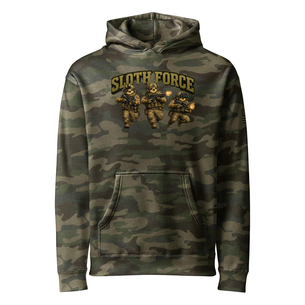 Sloth Force 2 Unisex Heavyweight Hooded Sweatshirt | Independent Trading Co. IND4000